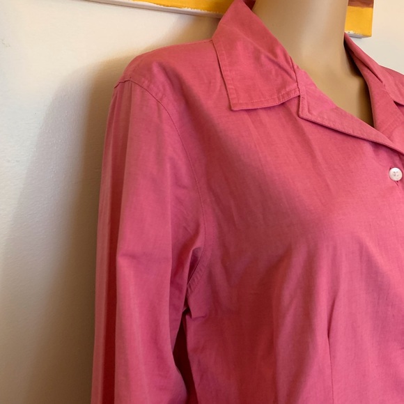 Geoffrey Beene Sport Pink Button Down Blouse - Picture 4 of 7